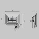 Прожектор Flood 6500К 30Вт IP 65, FL001-L30B6KSR. TM Maytoni