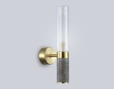 Светильник настенный LH53357 GD/CL/WH золото/прозрачный/белый G9 max 40W 100*60*250