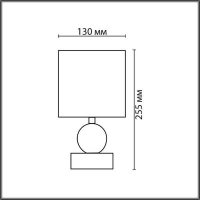 8180/1T MODERNI LN25 000 светло-серый, керамика/текстиль Настольная лампа E14 1*40W 220V LALANA