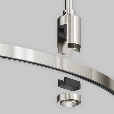 Шинопровод круглый 650 мм Flarity платина, TRX154-R-D650-PT. TM Maytoni