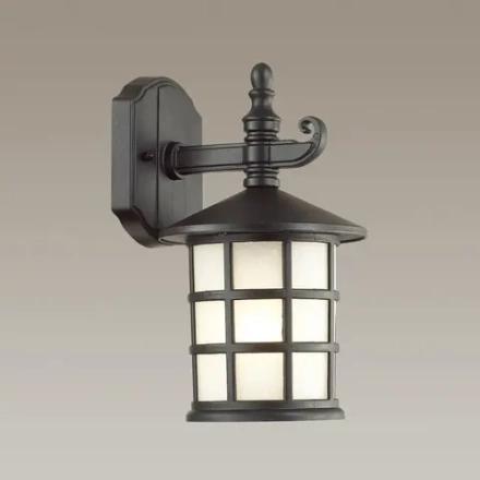 4042/1W NATURE ODL18 717 черный Уличный настенный светильник IP44 E27 60W 220V HOUSE