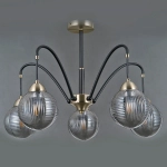 IL0433-5PSQ-79 BK AB светильник потолочный ILLUMICO, E27х5