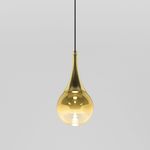 Подвесной светодиодный светильник со стеклянным плафоном 50256/1 LED золото