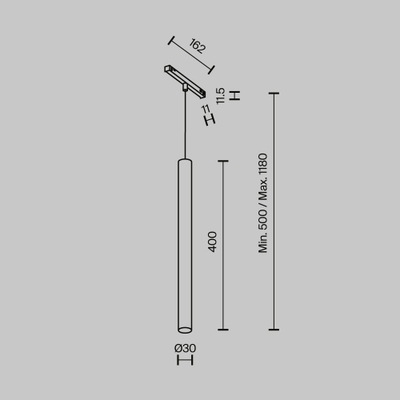 Трековый светильник Фокус / Focus Led Exility X 3000K 7Вт 36°, TR245-7W3K-B. TM Maytoni