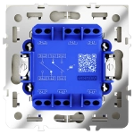 VLS020404 Проходной переключатель встраиваемый VOLTUM S70 двухклавишный с подсветкой 10А, (шелк). (ТМ Maytoni)