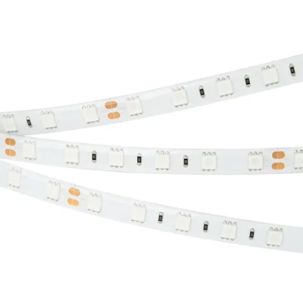 Лента RTW 2-5000SE 24V Green 2x (5060, 300 LED, LUX) (Arlight, 14.4 Вт/м, IP65)