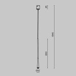 Трековый светильник Waist Elasity 3000К 7Вт 38°, TR168-1-7W3K-M-BS. TM Maytoni