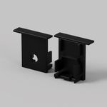 Комплект заглушек (для профиля 22×22) 2 шт., ALM-2222-B-EC 642051. TM Maytoni