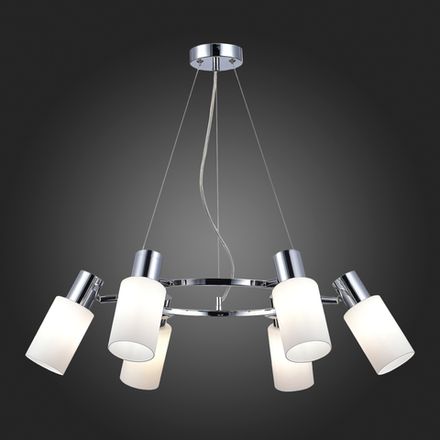 SLE1139-103-06 Люстра подвесная Хром/Белый E14 6*60W