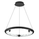 7001/44L HIGHTECH ODL25 253 Подвесной светильник черный ice crack/акрил разд. Вкл. с ПДУ IP20 LED 44W 1309Лм 3000/3800/4800K CRI &gt; 90 CAYON