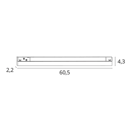 Магнитный трековый светильник Arte Lamp LINEA A4693PL-1WH, 1хLED