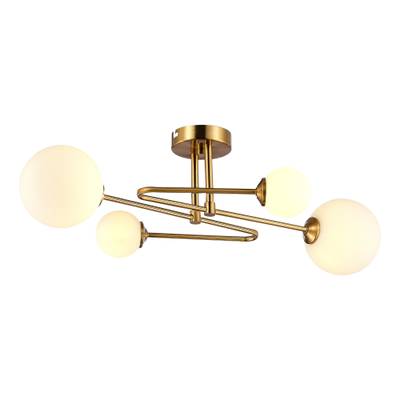 SLE2211-302-04 Люстра потолочная Латунь/Белый G9 4*5W