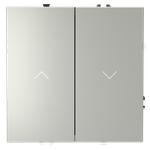 VLS020705 Выключатель встраиваемый VOLTUM S70 для жалюзи 10А, (сталь). (ТМ Maytoni)