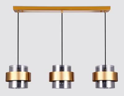 Подвесной светильник со сменной лампой TR3652/3 GD/SM золото/дымчатый E27/3 max 40W 820*180*700