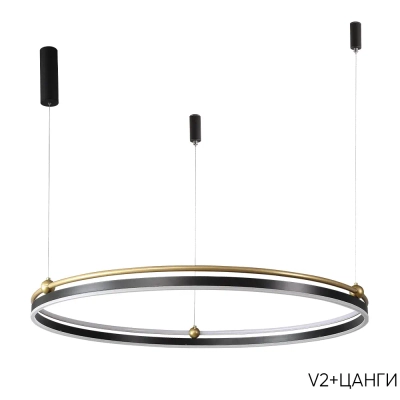 Люстра Crystal Lux FERNANDO SP88W LED BLACK/GOLD 0621/301N