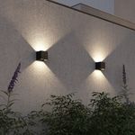 SL9513.401.01 Светильник уличный настенный ST-Luce черный/черный LED 1*10W 2700K