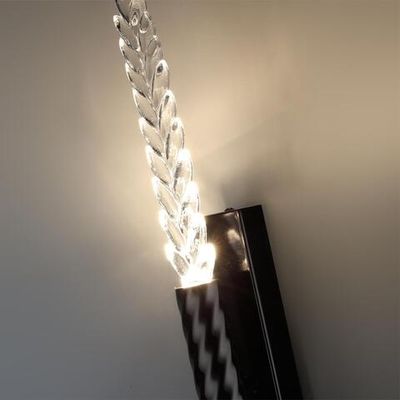 5459/4WL L-VISION ODL_EX26 041 черный глянцевый/прозрачн./металл/стекло Настенный светильник LED 4W 3000K 145Лм KOLOS