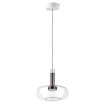 792110 Люстра DISCO 6W LED 300LM 120G БЕЛЫЙ/ПРОЗРАЧНЫЙ 3000K