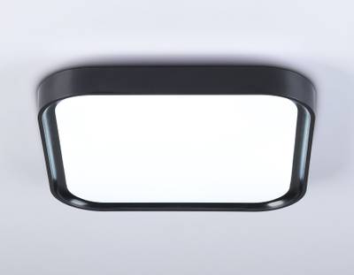 Потолочный светодиодный светильник FZ1268 BK черный 27W 5000K 350*350*60 (Без ПДУ)