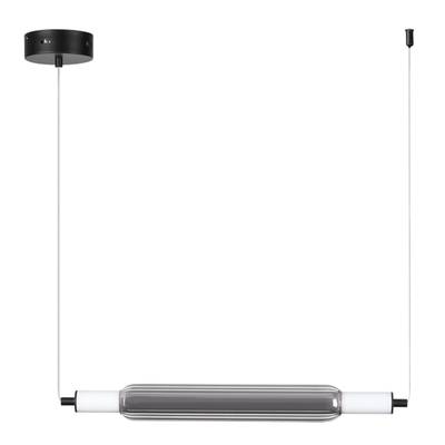6556/15L LEDIO LN25 237 черный/дымчатый/металл/акрил, стекло Подвес LED 15W 4000К 220V TRENDY