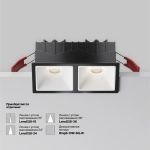 Встраиваемый светильник Альфа / Alfa LED 20 Вт 4000 К 50°, DL043-02-10W4K-SQ-B-1. TM Maytoni