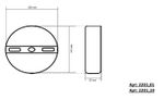 2201,01 Светильник Затмение белый d20 h4 Led 7W (4000K)