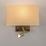 Citilux Декарт CL704303 Бра с бежевым абажуром и диммером