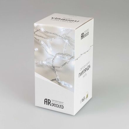 Светодиодная гирлянда ARD-STRING-CLASSIC-1000-CLEAR-100LED-PULSE Warm (230V, 7W) (Ardecoled, IP65)