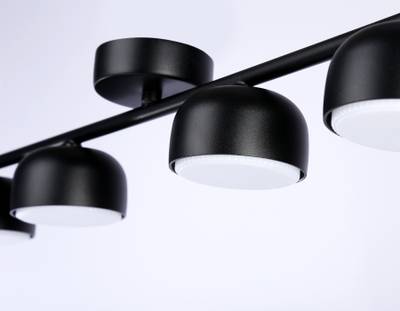 Светильник накладной TN71029/4 BK черный GX53/4 max 12W 600*80*140
