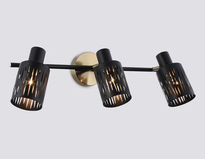 Светильник накладной TR8669/3 BK/SB чёрный/бронза E14/3 max 60W 560*100*190