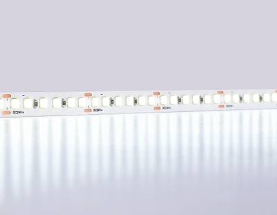 Светодиодная лента GS3213 2835 180Led/ 14.4W m/ 24V IP20 6500K/ 5000*10*1.2mm/ кратность резки 33mm (2 конт.)