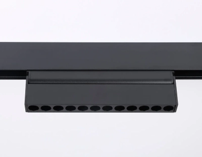 Светильник светодиодный поворотный для шинопровода Magnetic GL4048 BK черный IP20 12W 4200K 48V 24° 223*22*105