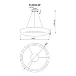Подвесная люстра Modum FL1031-6P, LED