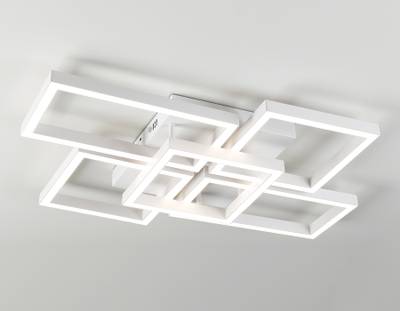 Светильник светодиодный потолочный FA1011/4+1 WH белый 90W 3000K-6400K 710*490*95 (ПДУ ИК)