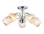 Подвесная люстра TR3188/5 CH/CL/FR хром/прозрачный/белый матовый E27/5 max 40W D600*285