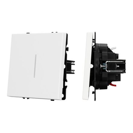 Механизм выключателя одноклавишный проходной LED SWT-NOBE-MKP1-SFPL-L-WH (230V, 10A) (Arlight, -)