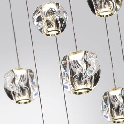 5085/120L L-VISION ODL25 555 золото/прозрачный/металл/акрил Люстра каскадная LED 120W 4000K 5500Лм JEMSTONE
