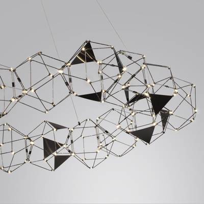 5087/68L L-VISION ODL25 505 черный хром/металл Люстра LED 68W 4000K 3740Лм TRELLIS