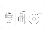 Светильник настенный LH31035 BS/TI латунь/янтарь 6W 3000K 150*150*85