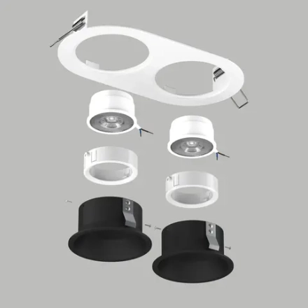 D6560707WMOD Светильник DOMINO ROUND  под LED модуль/лампу МR16 (214656+214607+214607+214006+214006)