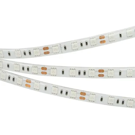 Лента RTW 2-5000SE 12V Green 2x (5060, 300 LED, LUX) (Arlight, 14.4 Вт/м, IP65)