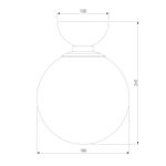 Потолочный светильник 30197/1 латунь, E14х1