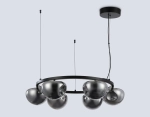 Светильник светодиодный подвесной LH12003/6 BK/GD/SM черный/золото/дымчатый 36W 3000K D760*175