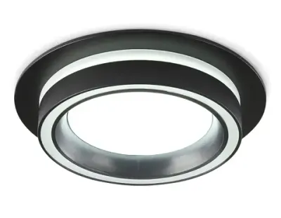 Светильник встраиваемый TU5210 BK черный IP20 GX70 D150*52