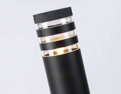 Светильник уличный ландшафтный ST2566 BK/CL черный/прозрачный IP54 E27 max 40W D110*625
