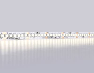 Светодиодная лента GS1402 2835 240Led/ 17W m/ 12V IP20 4500K/ 5000*10*1.2mm/ кратность резки 25mm (2 конт.)