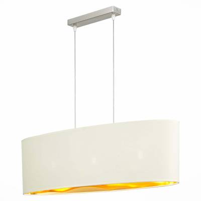 SLE300563-03 Светильник подвесной Никель/Золотистый, Светло-бежевый E27 3*40W