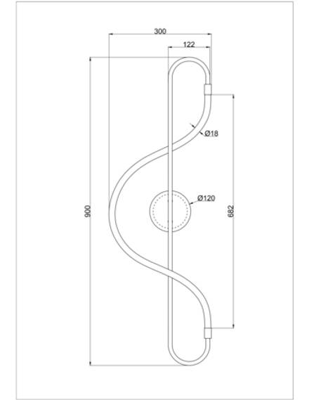 Настенный светильник Arte Lamp KLIMT A2850AP-13BK, 1хLED