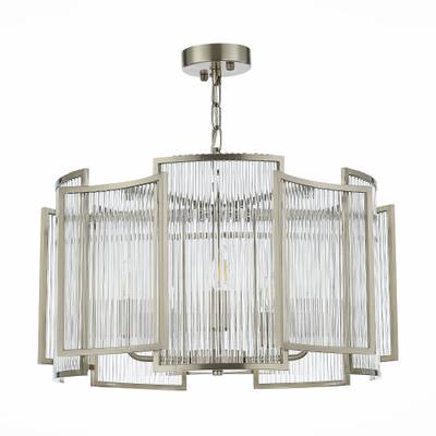SL1234.103.05 Люстра подвесная ST-Luce Никель/Прозрачный, Никель E14 5*60W