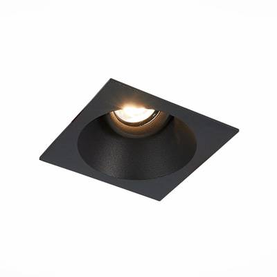 ST207.418.01 Св-к встр. Мат. черный GU10 1*50W  L103xW103xH52 220V Без ламп